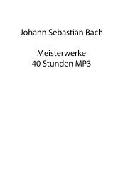 Johann Sebastian Bach Meisterwerke 40 Stunden MP3 - WBG