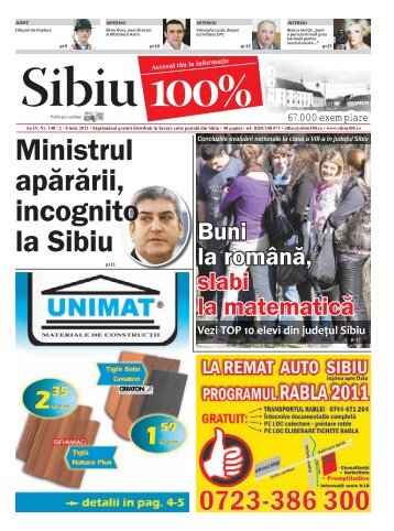 Ministrul apÄrÄrii, incognito la Sibiu - Sibiu 100