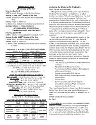 Bulletin - St. Ann Roman Catholic Church