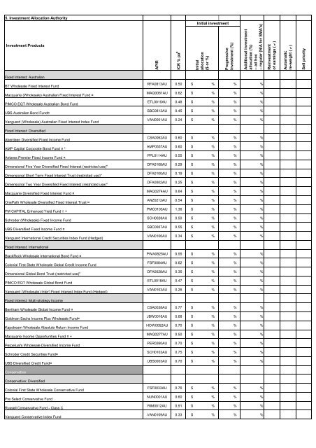 Portfoliofocus - Premium Retirement Service Investment ... - MLC