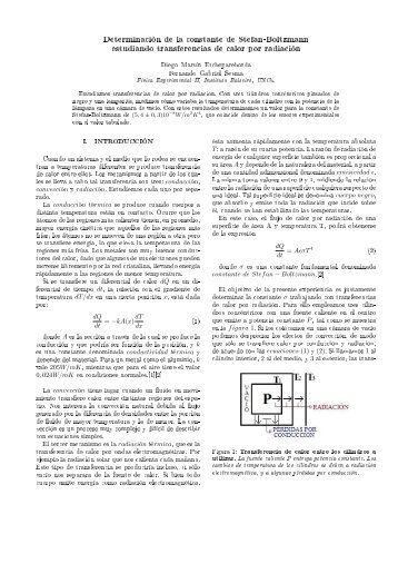 DeterminaciÃ³n de la constante de Stefan ... - Instituto Balseiro