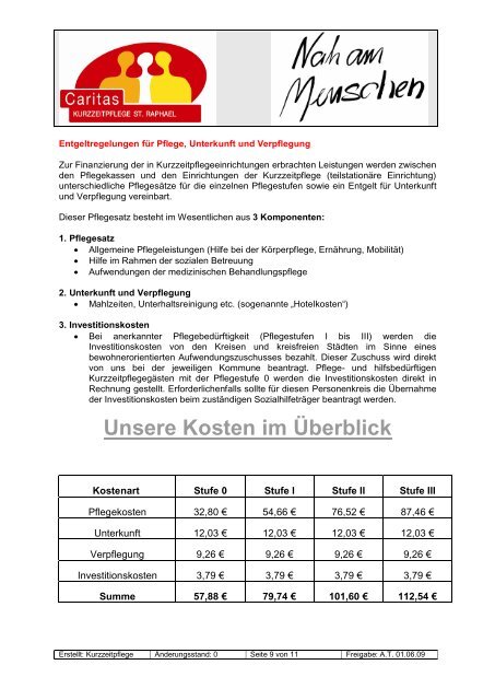 Wegweiser Kurzzeitpflege St. Raphael