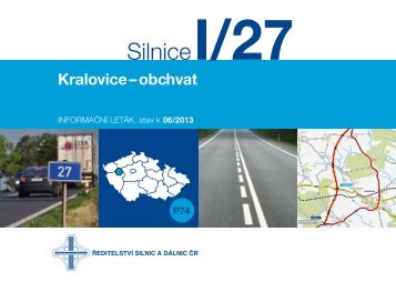Silnice I/27 Kralovice - obchvat - ÅeditelstvÃ­ silnic a dÃ¡lnic