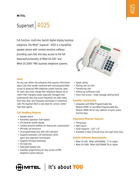 mitel-4025-superset-digital-phone-telephones-48-00-p9132-025-202-ba