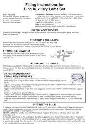fitting instructions - Ring Automotive