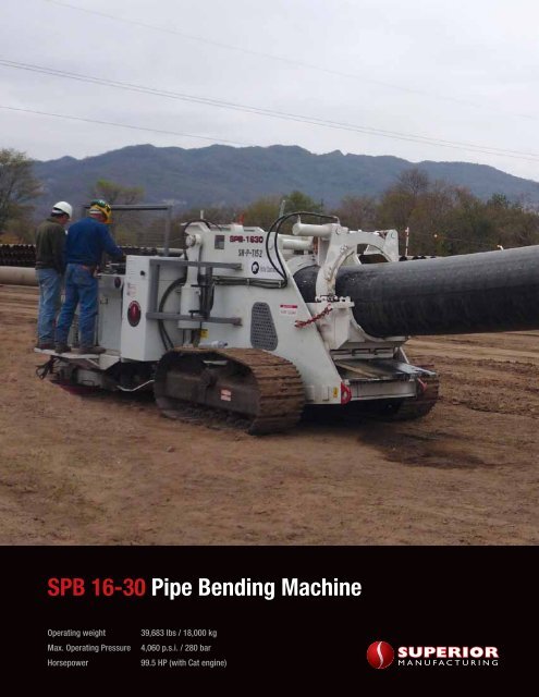 SPB 16-30 Pipe Bending machine - Worldwide Machinery