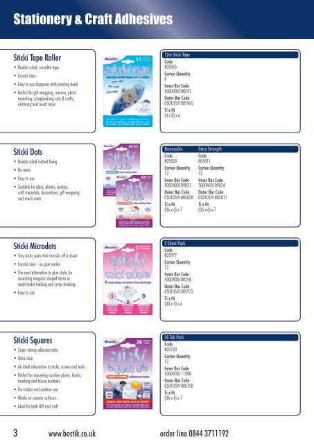 Bostik Product Catalogue - Acorn Bearings