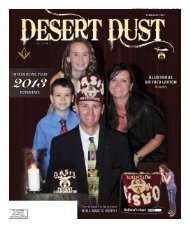 DESERT DUST February 2013 PAGE 1 597 - The Oasis Shriners