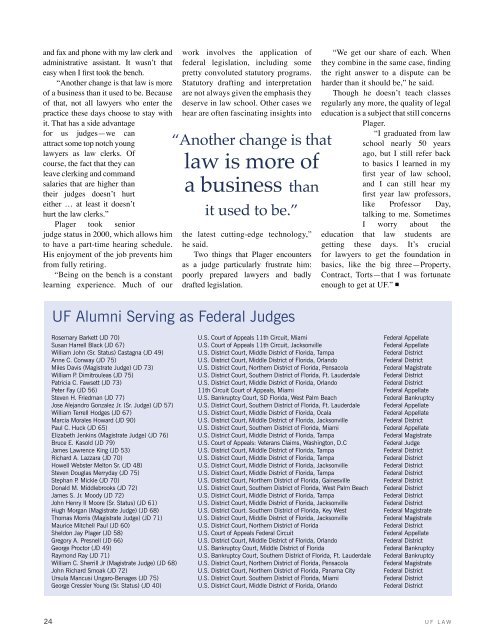 Download Magazine - Levin College of Law - University of Florida