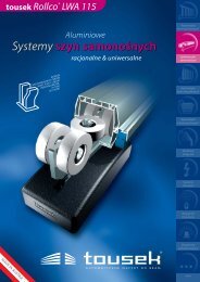 Systemy szyn samonoÃ…Â›nych - tousek GmbH