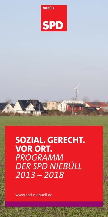 Wahlprogramm der SPD Niebüll