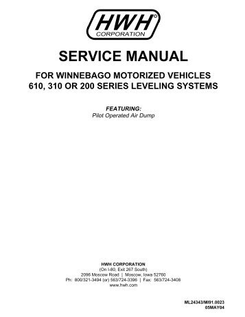 service manual - HWH Corporation