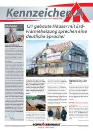 131 gebaute Häuser mit Erd- wärmeheizung ... - Schwabenhaus