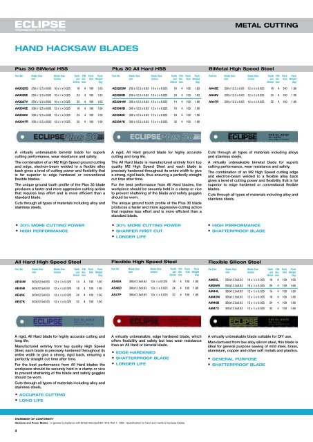 Eclipse Tools - F R Scott Ltd