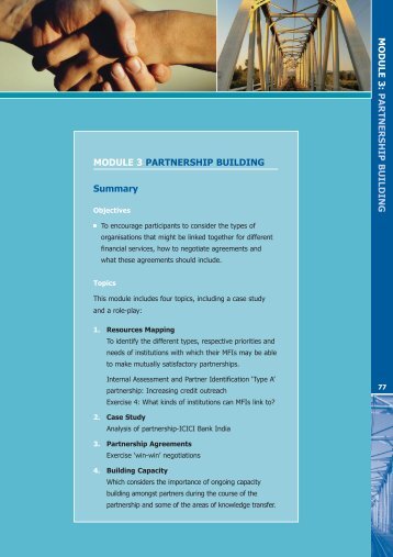 MODULE 3 PARTNERSHIP BUILDING Summary