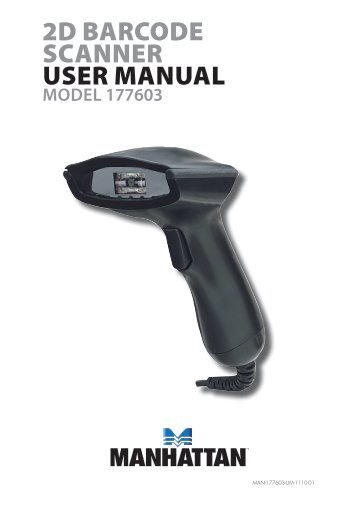 2D BarcoDe Scanner USer ManUaL