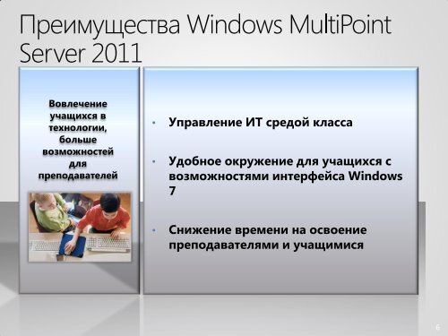 Windows MultiPoint Server 2011 Standard Windows MultiPoint ...