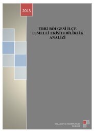 TRB2 Bölgesi İlçe Temelli Erişilebilirlik Analizi Raporu