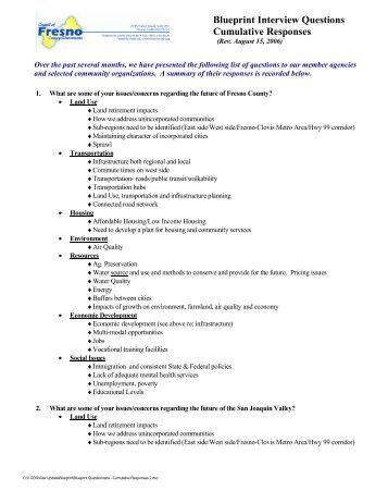 Blueprint Interview Questions Cumulative Responses - Council of ...