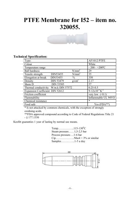 MN-000000 User manual for I52 valve ref ... - Keofitt