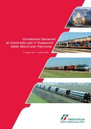 per il Trasporto delle Merci per Ferrovia - Ferrovie dello Stato Italiane
