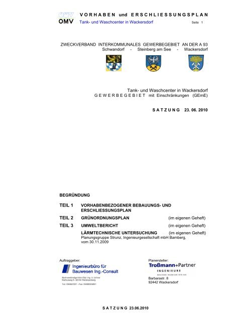 Begründung Satzung (pdf 79 kb) - Stadt Schwandorf