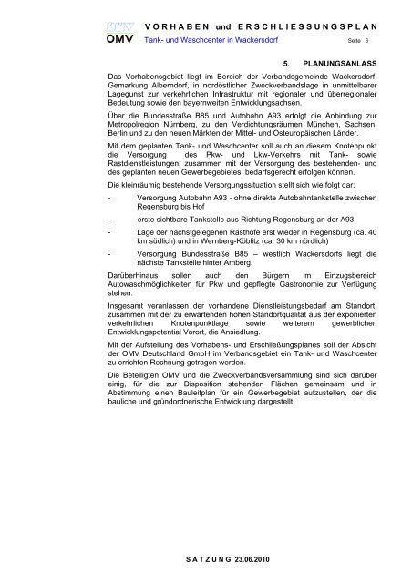 Begründung Satzung (pdf 79 kb) - Stadt Schwandorf