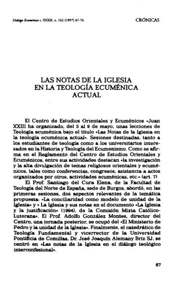 LAS NOTAS DE LA IGLESIA EN LA TEOLOGÃƒÂ­A ... - DSpace CEU