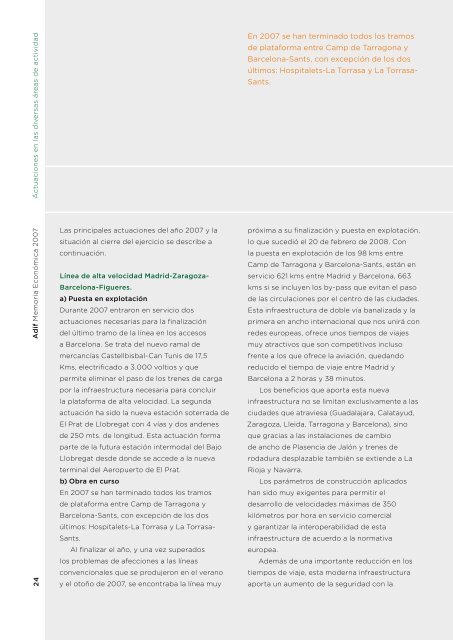 Memoria Económica 2007 (PDF) - Adif