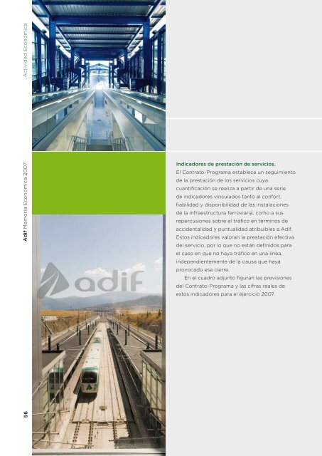 Memoria Económica 2007 (PDF) - Adif