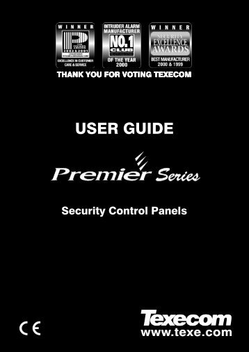 Texecom Premier User Guide - Trelore Alarms