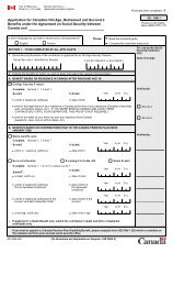 Application for Canadian Old Age, Retirement and Survivors ...