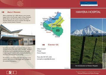about hawera hospital - Taranaki District Health Board