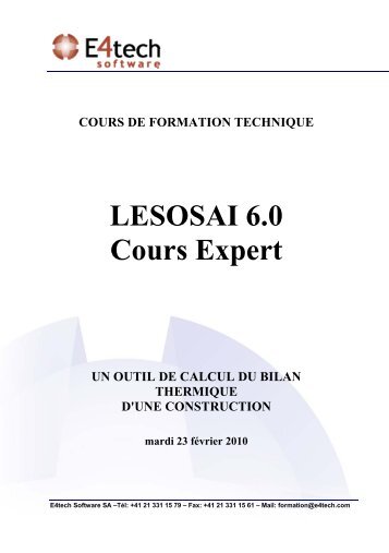 LESOSAI 6.0 Cours Expert