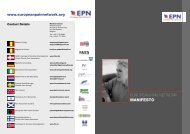 EUROPEAN PAIN NETWORK MANIFESTO - epgonline.org