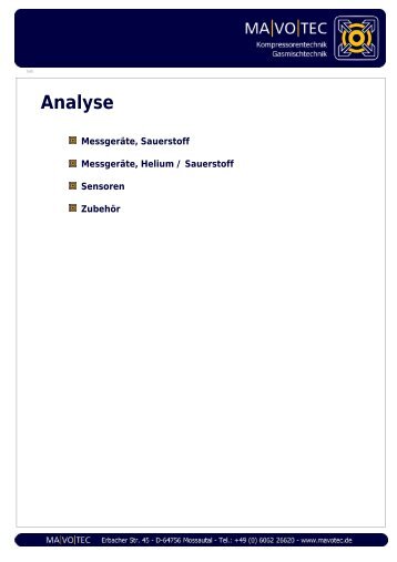 Analyse - MaVoTec