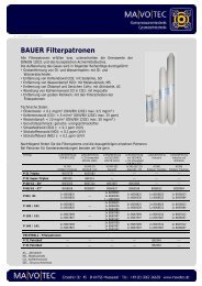 BAUER Filterpatronen - MaVoTec