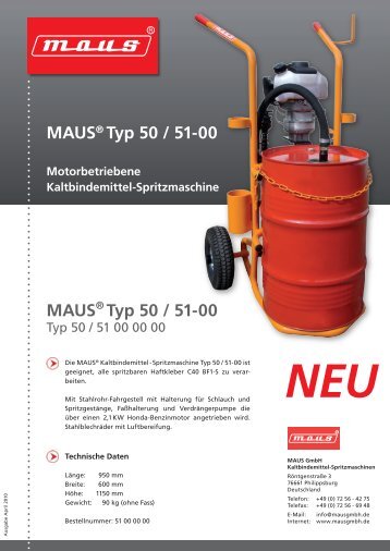 MAUSÃ‚Â® Typ 50 / 51-00 MAUSÃ‚Â® Typ 50 / 51-00 - Maus GmbH