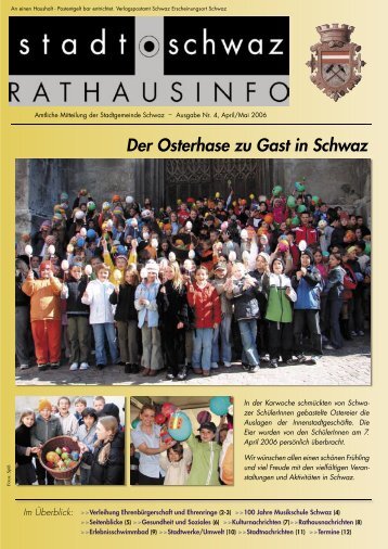 Der Osterhase zu Gast in Schwaz
