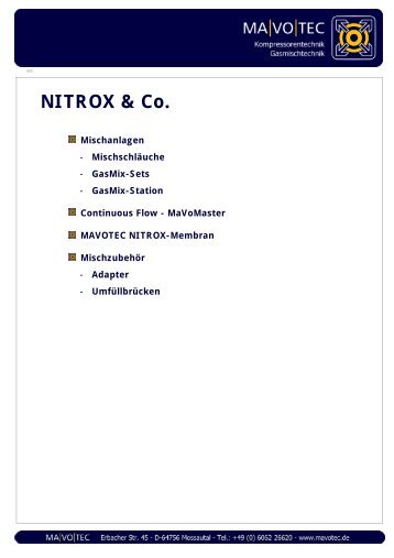 NITROX & Co. - MaVoTec