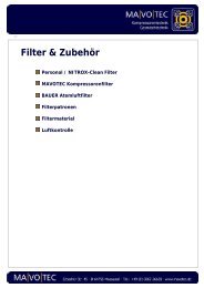 Filter & Zubehör - MaVoTec