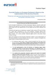 Position Paper - Eurociett