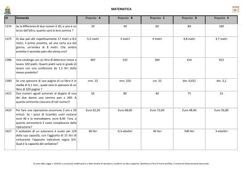 MATEMATICA