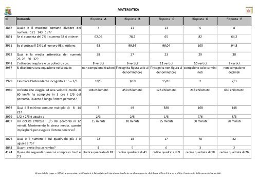 MATEMATICA