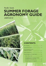 Pacific Seed Summer Forage Agronomy Guide - Directrouter.com
