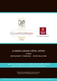 Dossier de presse 2011 (PDF 2 Mo) - grand hotel aston nice