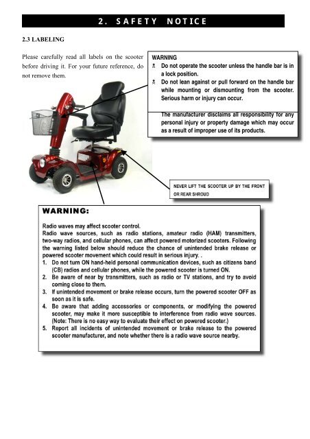 GT807, GT808 GLADIATOR GT OWNER'S MANUAL