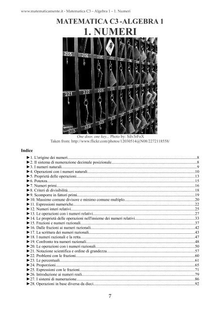 1. NUMERI - shop - Matematicamente.it