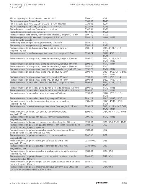 TraumatologÃ­a y osteosÃ­ntesis general EdiciÃ³n 2010 ... - Synthes