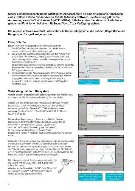 ReSound Verso Anpassleitfaden - GN ReSound